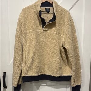 J. Crew Authentic Fleece Men's Tan Sherpa